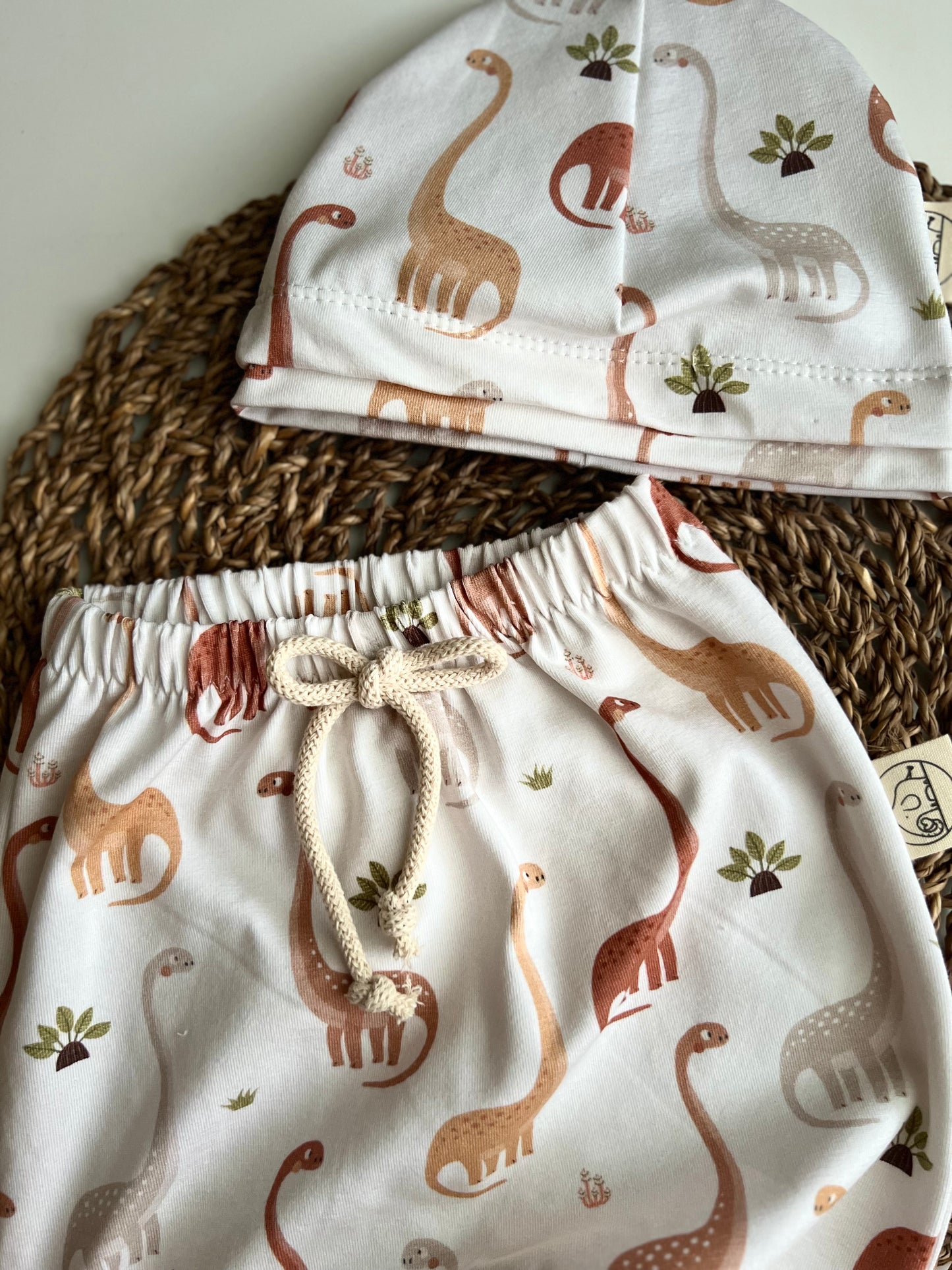 Haremshose und Mützchen "Dinos"