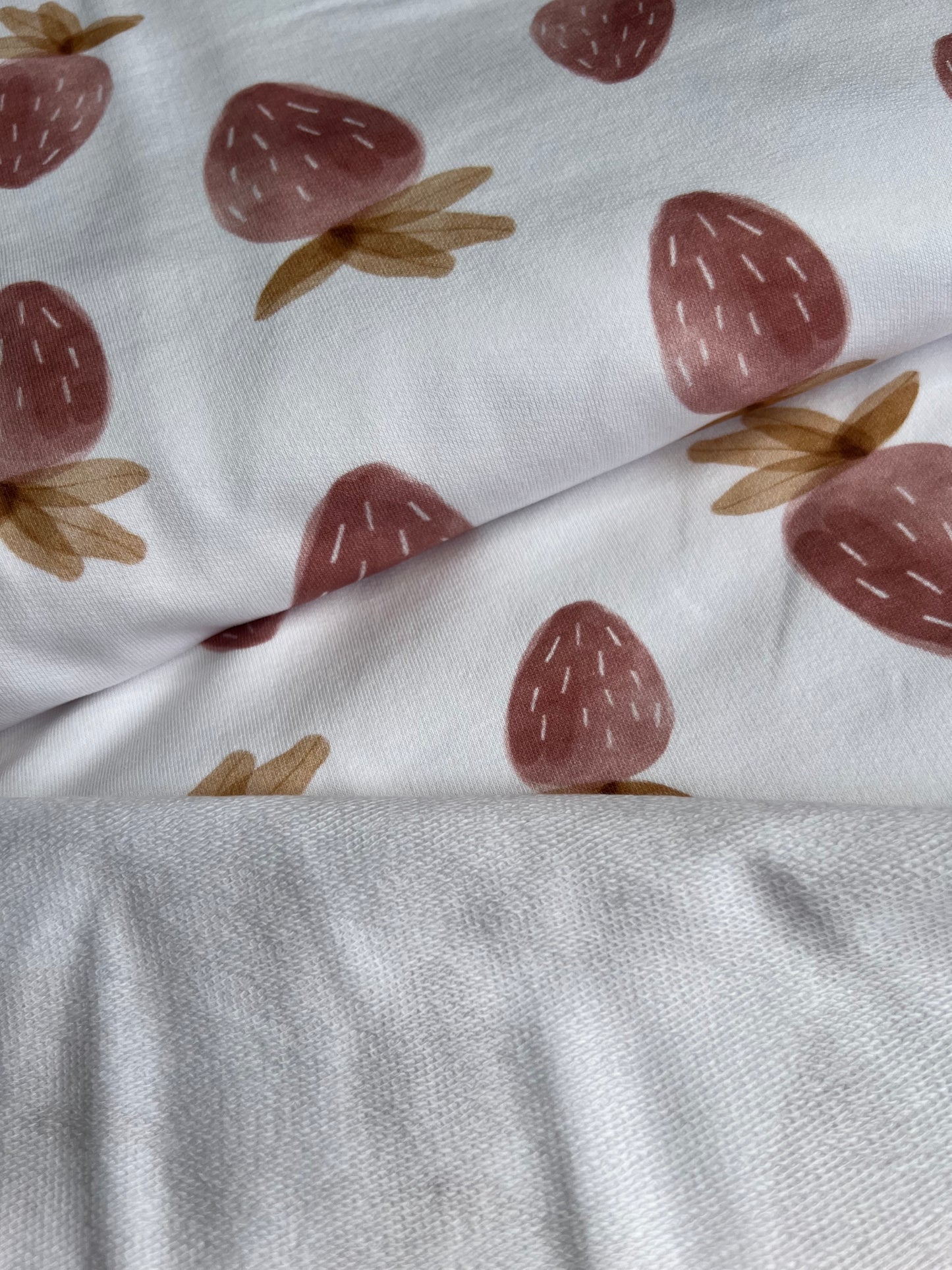 French Terry/ Sommersweat Erdbeere