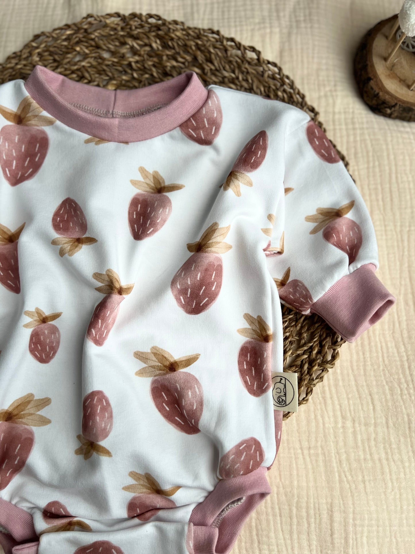 French Terry/ Sommersweat Erdbeere