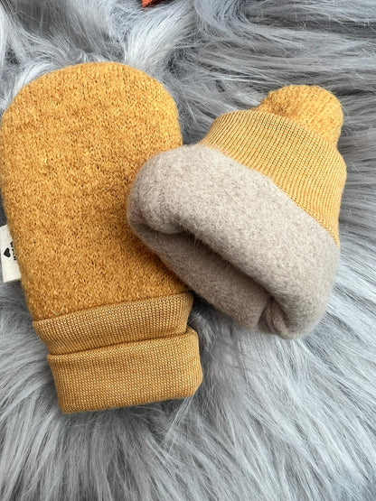 Babyfäustlinge aus Walk, gefüttert