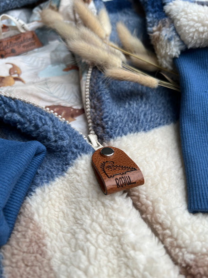 Locker geschnittene Teddyjacke