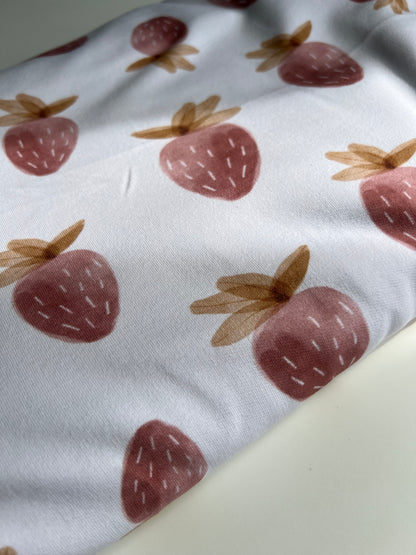 French Terry/ Sommersweat Erdbeere