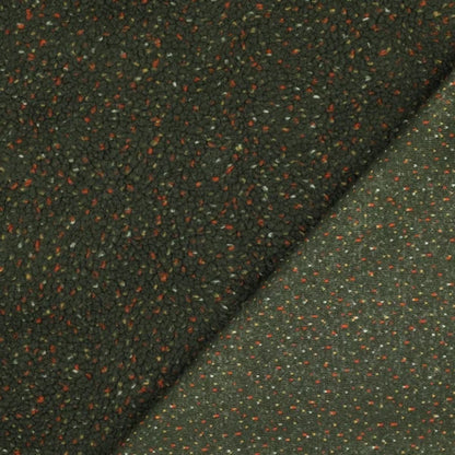 Teddystoff TWEED- dunkeloliv
